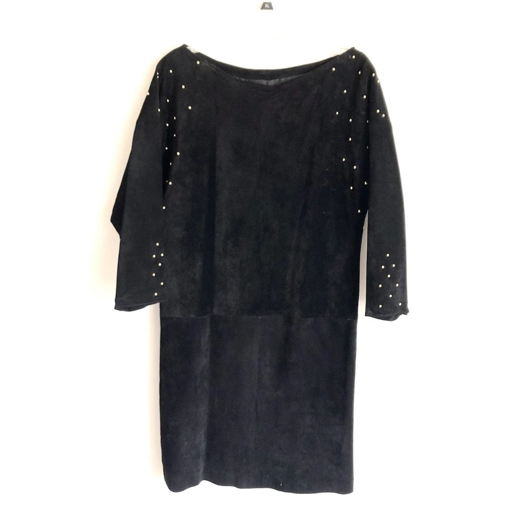 Vintage Positano Pelle Leather Studded Dress